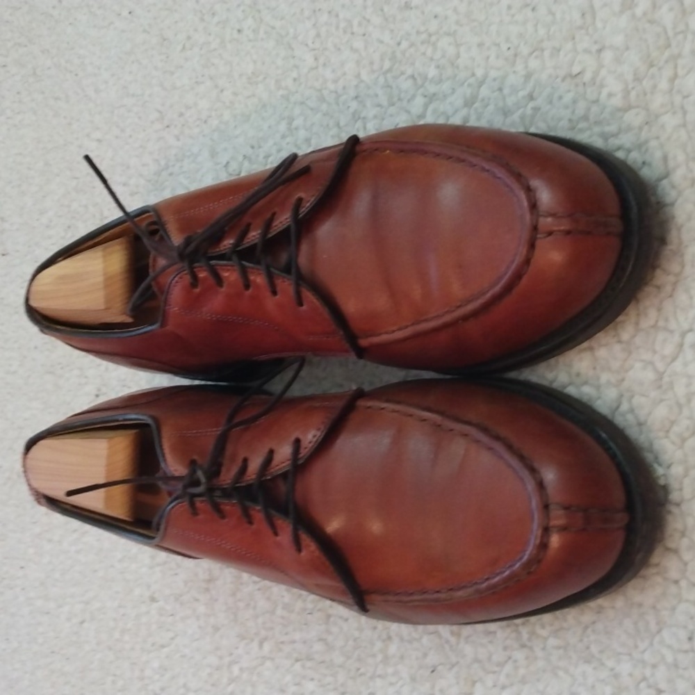 Allen Edmonds Bradley Leather Norwegian Split Toe Derby Shoes (Made in USA) 9.5D - Picture 4 of 15